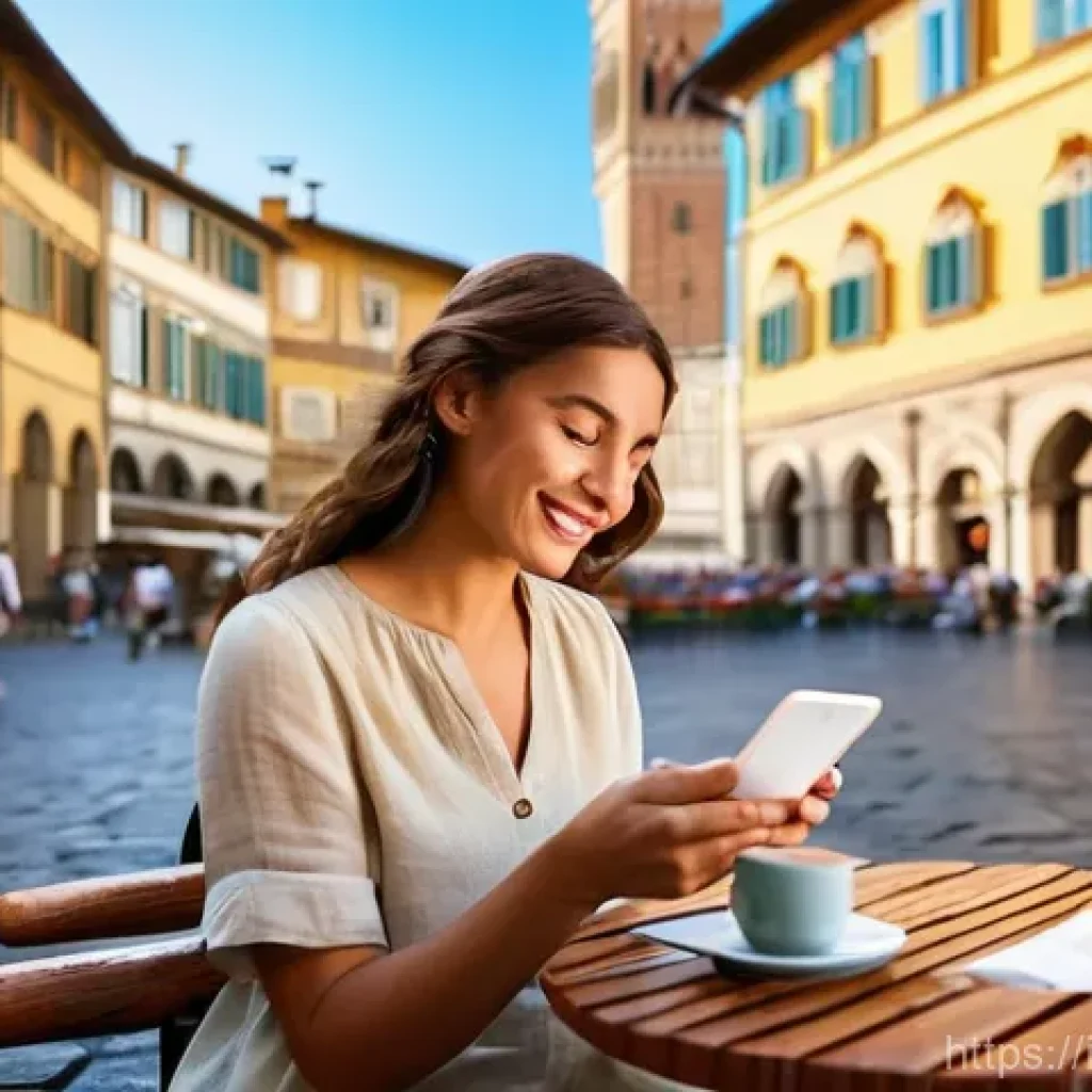 신용카드 해외 결제 한도 - **Prompt 1: Savvy Traveler Managing Finances in Florence**
"A young woman in her late 20s, with ...