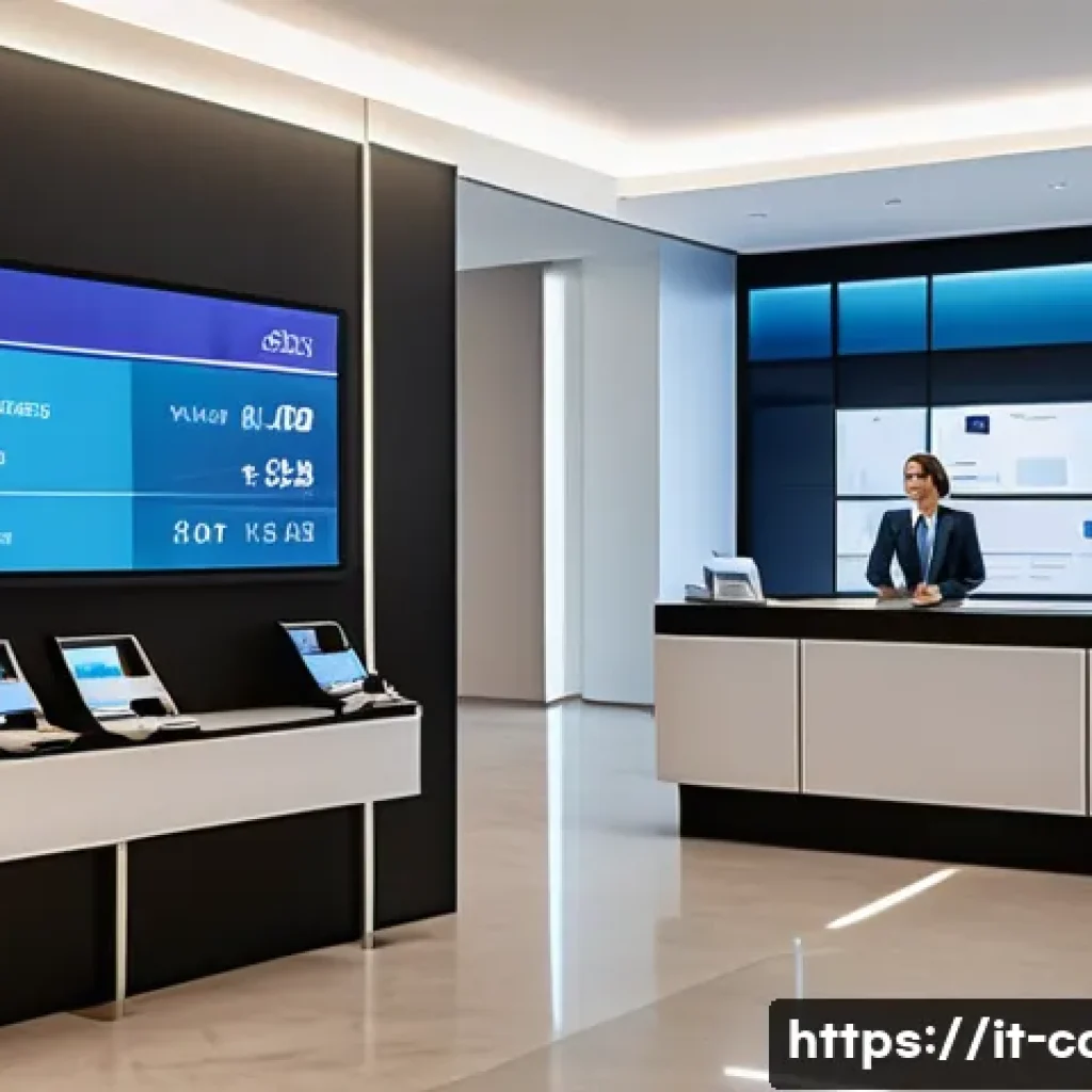 신용카드 현금서비스 이용 팁 - A modern Italian bank interior showing a customer consulting with a bank advisor at a sleek desk, di...