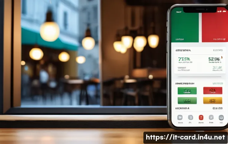 체크카드 추천 앱 - A modern Italian financial app interface on a sleek smartphone screen, showing a detailed dashboard ...